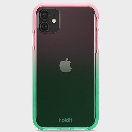 Phone case Seethru Gradient Grass Green/Bright Pink iPhone 11 Pro