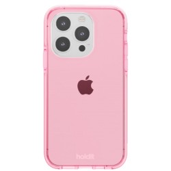 Holdit Seethru Θήκη Slim Back cover Σιλικόνης για iPhone 14 Pro (MagSafe/100% Vegan/Ανακυκλώσιμα Υλικά/Εco Friendly) Bright Pink