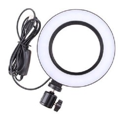 Επαγγελματικό Φωτογραφικό Φωτιστικό Δαχτυλίδι Ring Lamp Light LED USB 16cm (3 Χρώματα Φωτισμού/ Dimmer)