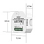 MOES WRM-104B-MS Έξυπνος Διακόπτης Φωτός WiFi/RF433 2Gang