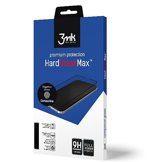 3MK HardGlassMax Premium Protection  Προστασία Οθόνης 9Η (Samsung Galaxy Note 10 Black) (FingerPrint Sensor Compatible)