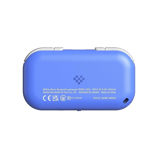 8Bitdo Micro Ασύρματο Bluetooth Gamepad Pocket-sized Mini για Switch / Android / Raspberry Pi Μπλε