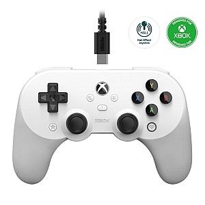 8Bitdo Pro 2 Ενσύρματο Gamepad για PC / Xbox One / Xbox Series White