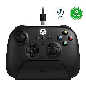 8Bitdo Ultimate 3-mode με Charging Dock (Ενσύρματο για Xbox Series X|S και One/ Ασύρματο BT για Android - IOS - PC) Μαύρο