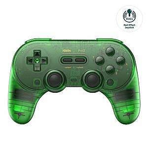 8BitDo Pro 2 Bluetooth Controller Nintendo Switch/PC/MAC/Android/Raspberry Special Edition Jade Green