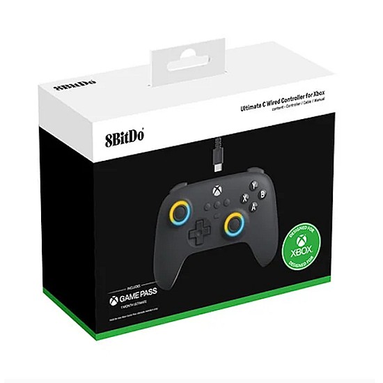 8BitDo Ultimate C Wired Controller για Xbox (Ενσύρματο για Xbox Series X|S και One και Windows 10 και μετά) Dark Gray