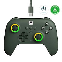 8BitDo Ultimate C Wired Controller για Xbox (Ενσύρματο για Xbox Series X|S και One και Windows 10 και μετά) Dark Green