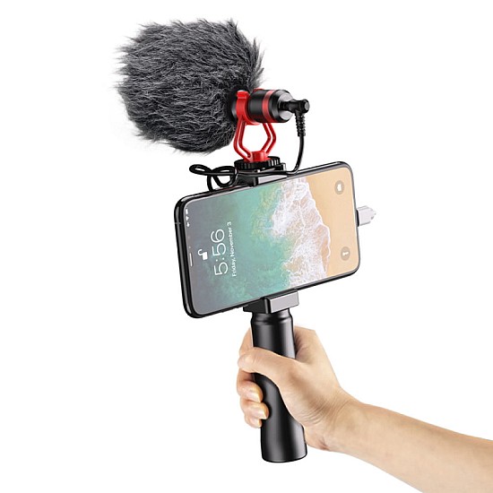 Apexel MIC01 Vlogging Μικρόφωνο Shotgun 3,5mm Supercardiod (για Κάμερες/Smartphone/Λάπτοπ)
