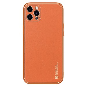 Dux Ducis Yolo Series Δερμάτινη θήκη για iPhone 12 Pro (Πορτοκαλί)