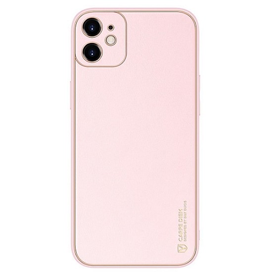 Dux Ducis Yolo Series Δερμάτινη θήκη για iPhone 12 Mini (Ροζ)