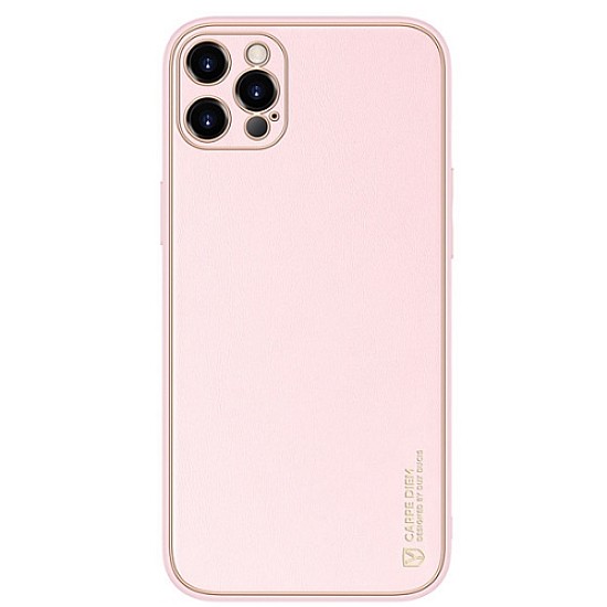 Dux Ducis Yolo Series Δερμάτινη θήκη για iPhone 12 Pro Max (Ροζ)