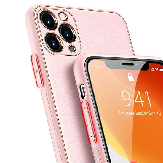 Dux Ducis Yolo Series Δερμάτινη θήκη για iPhone 11 Pro Max (Ροζ)