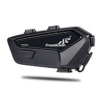 FreedConn FX Pro Ενδοεπικοινωνία Μονή για Κράνος Μηχανής Bluetooth Mesh 1200m έως 6 χρήστες (Φων. Εντολές/Ήχος Sony/Μπατ. 1100mAh/IP67/AI Noise Reduc.)