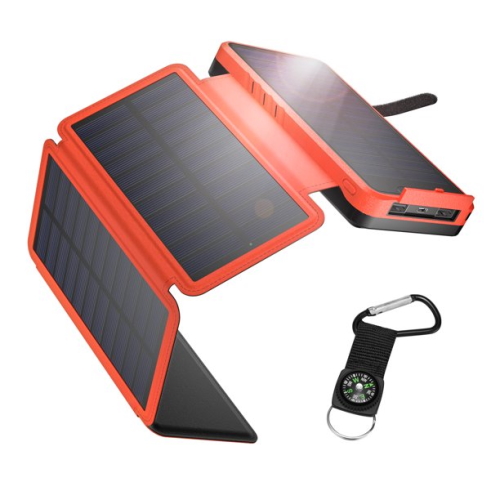 IESAFY YD-820S 26800mAh Αδιάβροχο Power Bank Ηλιακός Φορτιστής Solar Panel (IE-MPA0003OR) orange