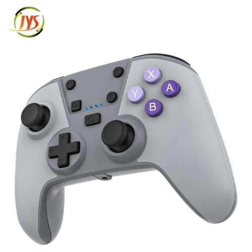 JYS NS207 Ασύρματο(Bluetooth)/Ενσύρματο Gamepad για Nintendo Switch και PC Grey