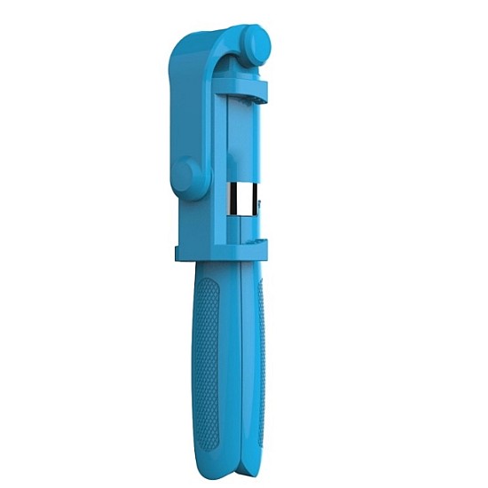 OEM-L01 Πτυσσόμενο Bluetooth Tripod Selfie Stick με Χειριστήριο - Μπλε
