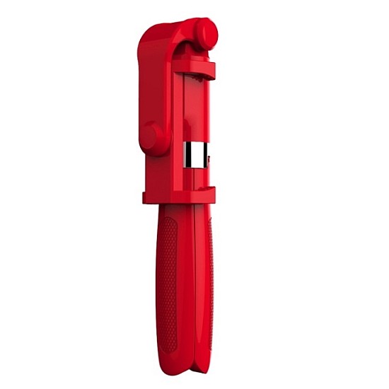 OEM-L01 Πτυσσόμενο Bluetooth Tripod Selfie Stick με Χειριστήριο - Κόκκινο