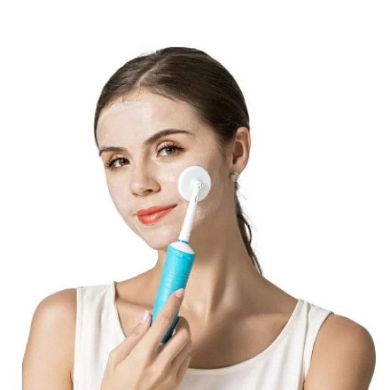 Toocare GW007-P1 Facial Cleansing Brush Βούρτσα Σιλικόνης Καθαρισμού Προσώπου για ηλεκτρική οδοντόβουρτσα (Oral-B/Sonicare) - Λευκό