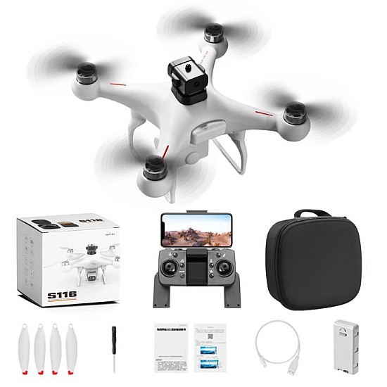 ToySky S116 MAX Mini Drone Quadcopter με Kάμερα 4K και Αισθητήρα Αποφυγής Εμποδίων Λευκό
