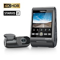 VIOFO A229 Pro 2CH Διπλή Κάμερα Dash Αυτοκινήτου με Φωνητικές Εντολές (4K HDR/Sony Starvis 2/Φωνητική Εντολή/GPS/WiFi/LCD 2.4") (A229 Pro 2CH-G)