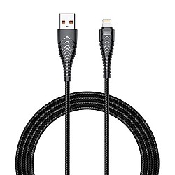 Veger V105 Braided USB to Lightning Cable Μαύρο 1.2m (V105)