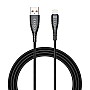 Veger V105 Braided USB to Lightning Cable Μαύρο 1.2m (V105)