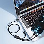 Veger V303 Braided USB to Lightning / Type-C / micro USB Cable 2.4A Μαύρο 1.5m