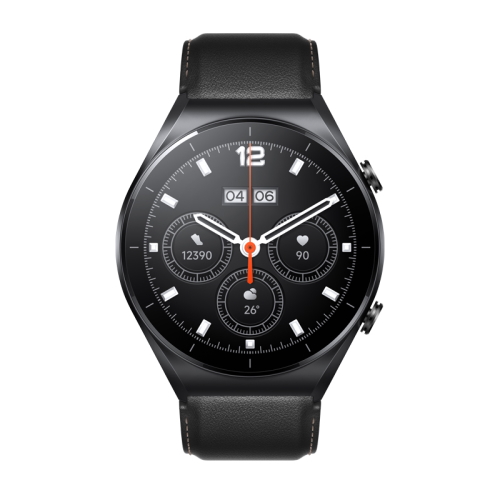 Xiaomi Watch S1 Stainless Steel 46mm Αδιάβροχο με Παλμογράφο (Black / Black Leather Strap & Black Fluororubber Strap) BHR5559GL