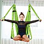 Kepeak Aerial Swing Anti-Gravity Silk Αιώρα με λαβές Yoga και Pilates (Light Green)