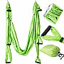 Kepeak Aerial Swing Anti-Gravity Silk Αιώρα με λαβές Yoga και Pilates (Light Green)