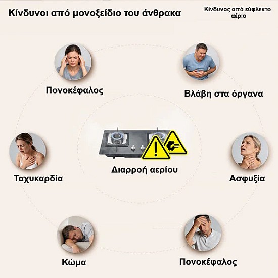 Αυτόνομος ανιχνευτής CO και αερίου