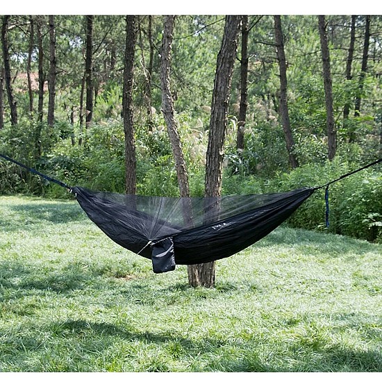 Kepeak Αιώρα Διπλή με Κουνουπιέρα 260x140cm - Μαύρη BL007MSQAU Διπλή αιώρα με κουνουπιέρα