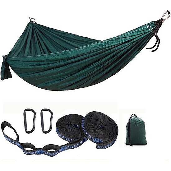 Kepeak Αιώρα Αλεξίπτωτο Υπέρδιπλη Ultralight 300x200cm - Green GR014SM αιώρα δύο ατόμων