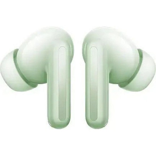 Ακουστικά με ενεργή ακύρωση θορύβου bluetooth Xiaomi Redmi Buds 8 Green – μπροστινή όψη με τη θήκη φόρτισης