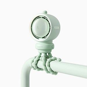 Ανεμιστήρας Καροτσιού JisuLife Life 2s (Led/Καθαρίζει τον αέρα/Μπαταρία έως 12 ώρες)  (Mint Green)