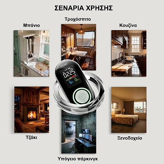 ανιχνευτής διαρροής αερίου και μονοξειδίου