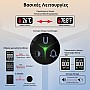 Ανιχνευτής Μονοξειδίου Άνθρακα Plug-In 3-σε-1 με Οθόνη HD