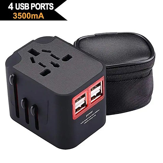 RRtravel HHT210 Αντάπτορας Πρίζας από Universal σε Universal (4xUSB) USA EU UK AU US αντάπτορας πρίζας universal