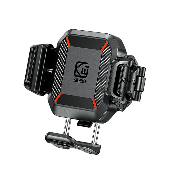 Kewig M33C Περιστρεφόμενη 360° Αντικραδασμική Βάση Κινητού για Μηχανή/Ποδήλατο με Quick Release Αντικραδασμική βάση κινητού για μηχανή