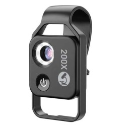 Apexel Φακός Μικροσκόπιο με Ζουμ 200x για Smartphone με CPL (APL-MS002) Μαύρο
