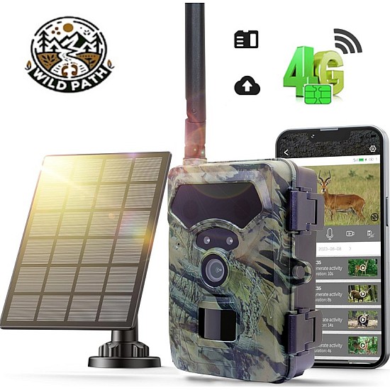 ασύρματη κάμερα με κάρτα sim και ηλιακό πάνελ