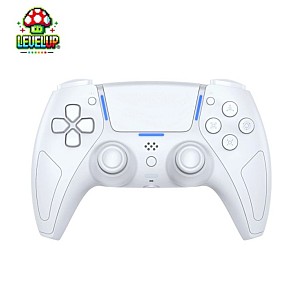 LevelUp Phantom X Ασύρματο Bluetooth Controller για PS5 / PC / Android / iOS με Hall Effect Μοχλούς, Δόνηση & LED Light Bar – Frost White