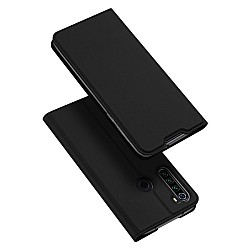 Dux Ducis Skin Pro Δερμάτινη Μαγνητική Θήκη Πορτοφόλι με Βάση Στήριξης για Xiaomi Redmi Note 8T - Μαύρο