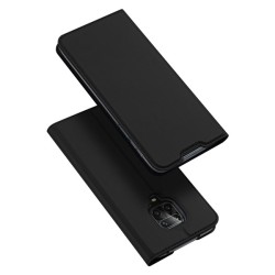 Dux Ducis Skin Pro Δερμάτινη Μαγνητική Θήκη Πορτοφόλι με Βάση Στήριξης για Xiaomi Redmi Note 9s/9Pro - Μαύρο