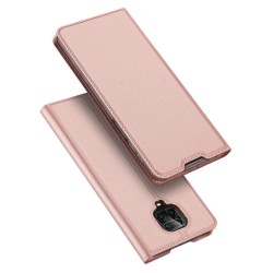 Dux Ducis Skin Pro Δερμάτινη Μαγνητική Θήκη Πορτοφόλι με Βάση Στήριξης για Xiaomi Redmi Note 9s/9Pro - Rose