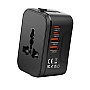 RRtravel HHT205 Αντάπτορας Πρίζας από Universal σε Universal με 4 Θύρες (2xUSB / 2xType-C/) USA EU UK AU US (Orange Black) RRtravel HHT205 Αντάπτορας Πρίζας από Universal σε Universal με 4 Θύρες (2xUSB / 2xType-C/) USA EU UK AU US (Orange Black)