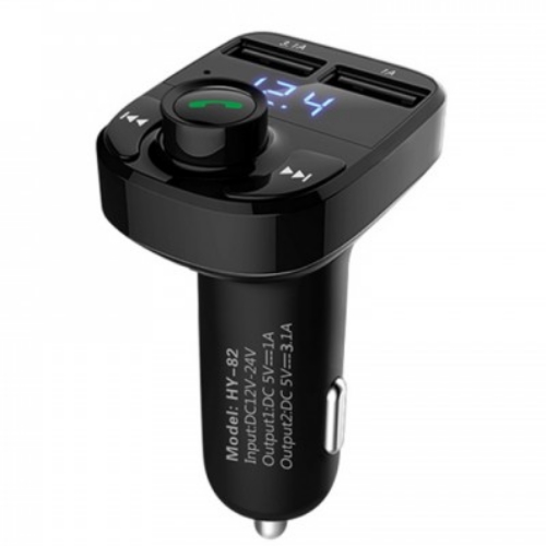 Hyundai FM Transmitter Bluetooth/φορτιστής αυτοκινήτου MP3/QC3.0 Διπλό USB/Οθόνη LED/TF Card