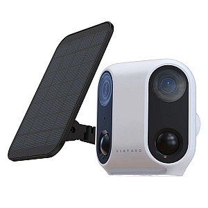 Virtavo PandaVista DualEyes Κάμερα Ασφαλείας WiFi Εξωτερικού Χώρου (2x2MP / 160° / Ηλιακή Τροφοδοσία / AI Ανίχνευση / IP66)
