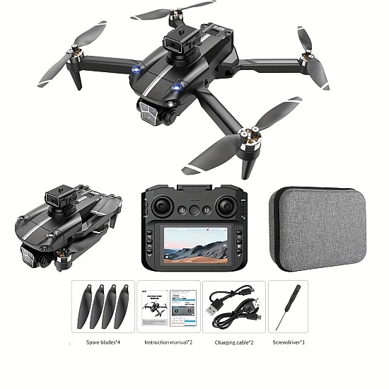 Toysky S182GPS Drone 4K Κάμερα με χειριστήριο με Οθόνη 4,5" (5G WiFi/Αποφυγή Εμποδίων) Drone με GPS για αρχάριους