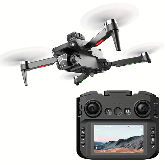 Toysky S182GPS Drone 4K Κάμερα με χειριστήριο με Οθόνη 4,5" (5G WiFi/Αποφυγή Εμποδίων) Drone με GPS για αρχάριους